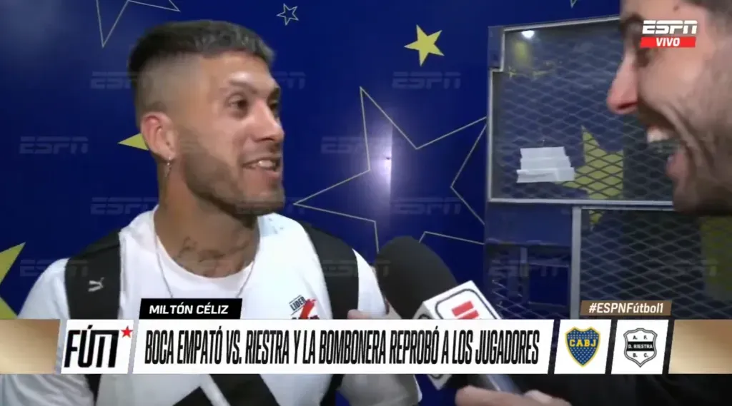 Milton Céliz se tomó todo con humor después. (Captura ESPN).