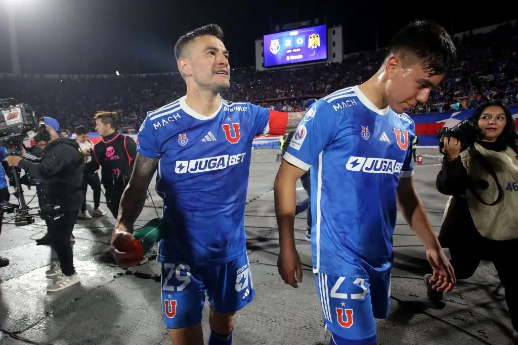 Charles Aránguiz e Ignacio Vásquez, una de las promesas que tiene Universidad de Chile. (Jonnathan Oyarzun/Photosport).