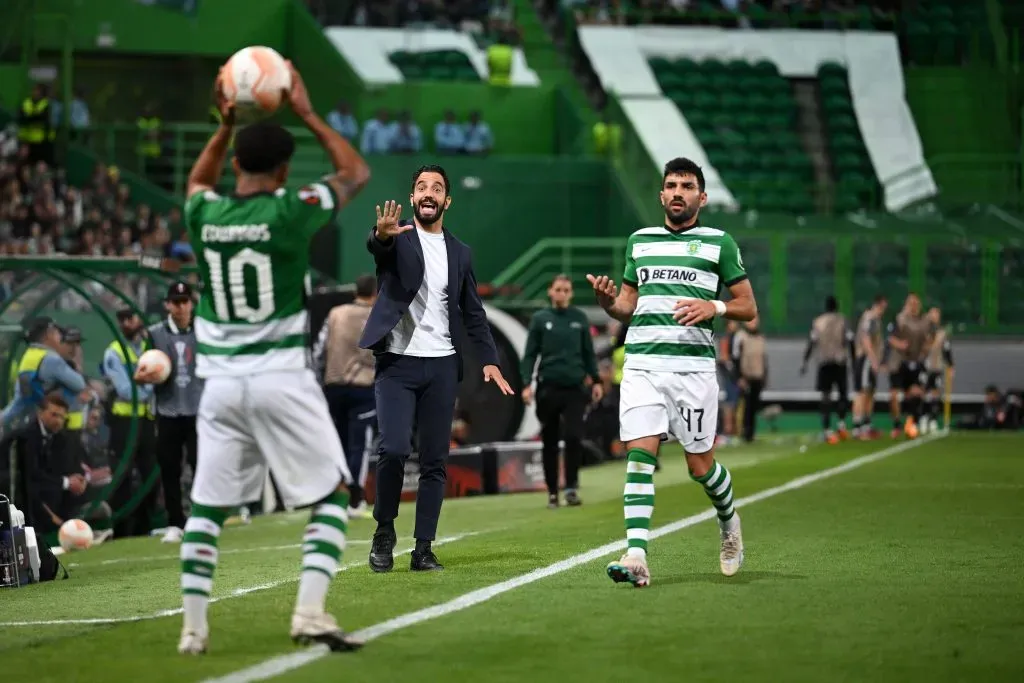 Rúben Amorim viene de muy buenas temporadas en el Sporting de Lisboa. ¿Será suficiente para tomar el fierro caliente del Manchester United? | Foto: Getty Images.