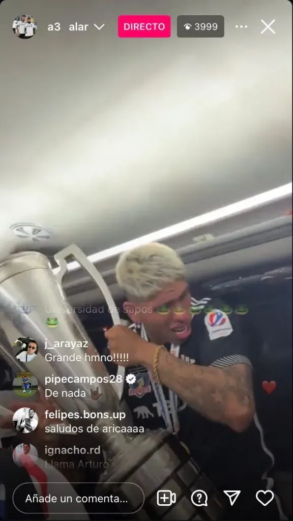 El mensaje de Campos en el Instagram de Saldivia