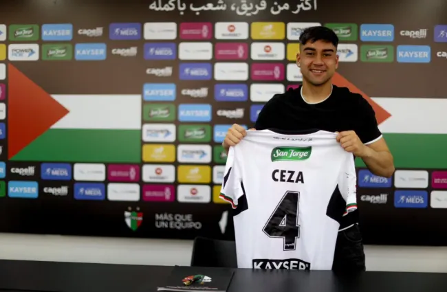 Antonio Ceza firmó un nuevo contrato. (Foto: Palestino SADP).
