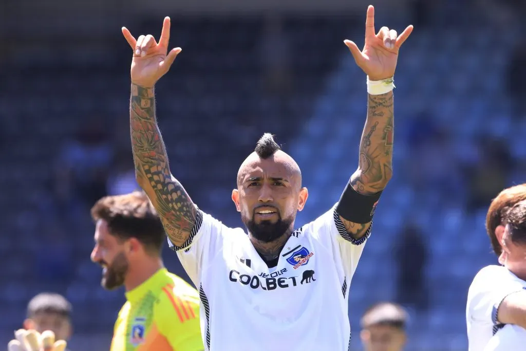 Arturo Vidal en Talcahuano. Renovó su contrato con Colo Colo. (Marco Vasquez/Photosport).