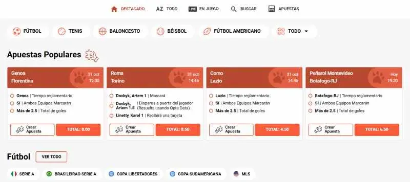 Imagen extraída de la web oficial de LeoVegas.