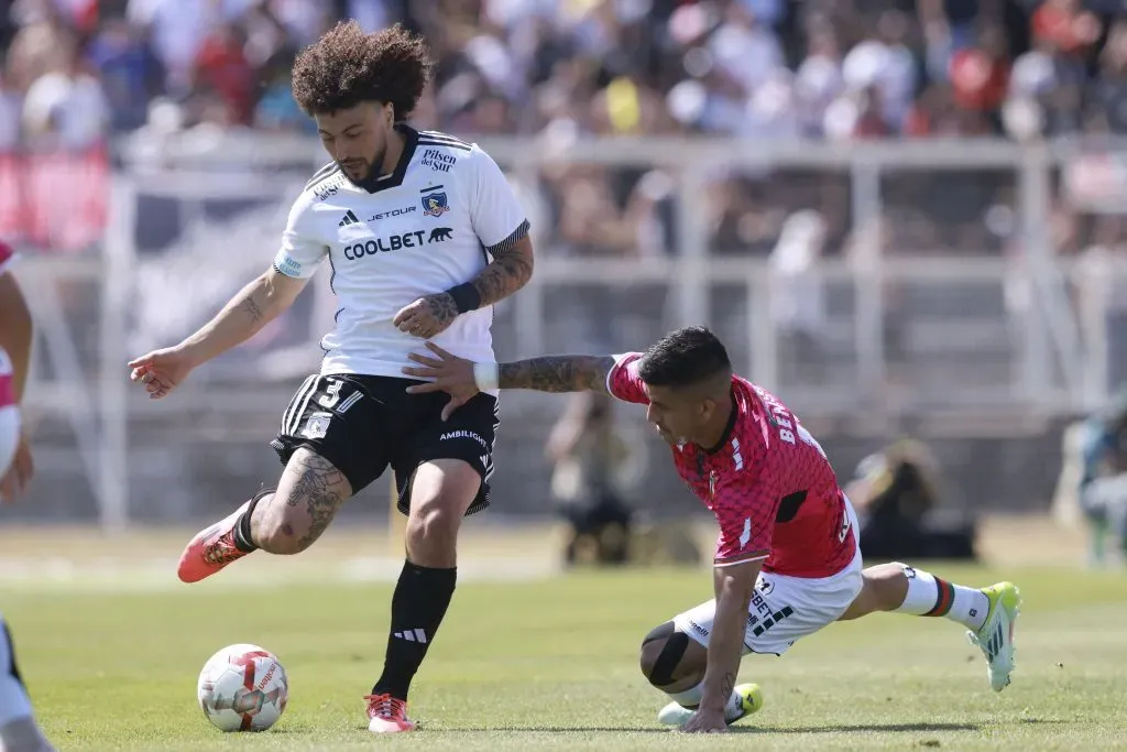 Falcón ante Palestino en la recta final del Campeonato Nacional 2024. (Felipe Zanca/Photosport).