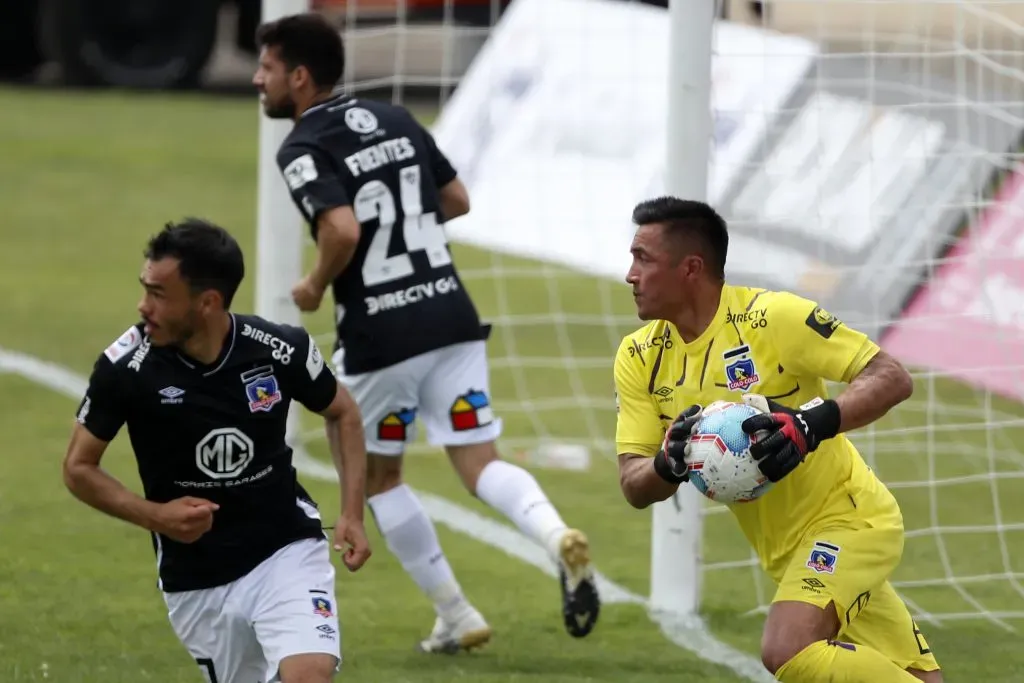 Miguel Pinto jugó seis partidos en Colo Colo durante la temporada 2020. (Andres Pina/Photosport).