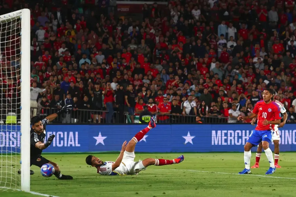El gol que había anotado Luciano Cabral ante Venezuela. (Marcelo Hernandez/Getty Images).