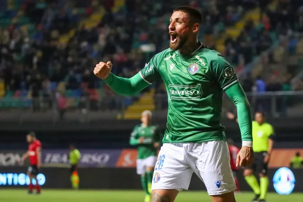 Ignacio Jeraldino anotó 12 goles en 29 partidos con la camiseta de Audax en el 2024. ¿Será la mejor opción para Universidad Católica? | Foto: Photosport.