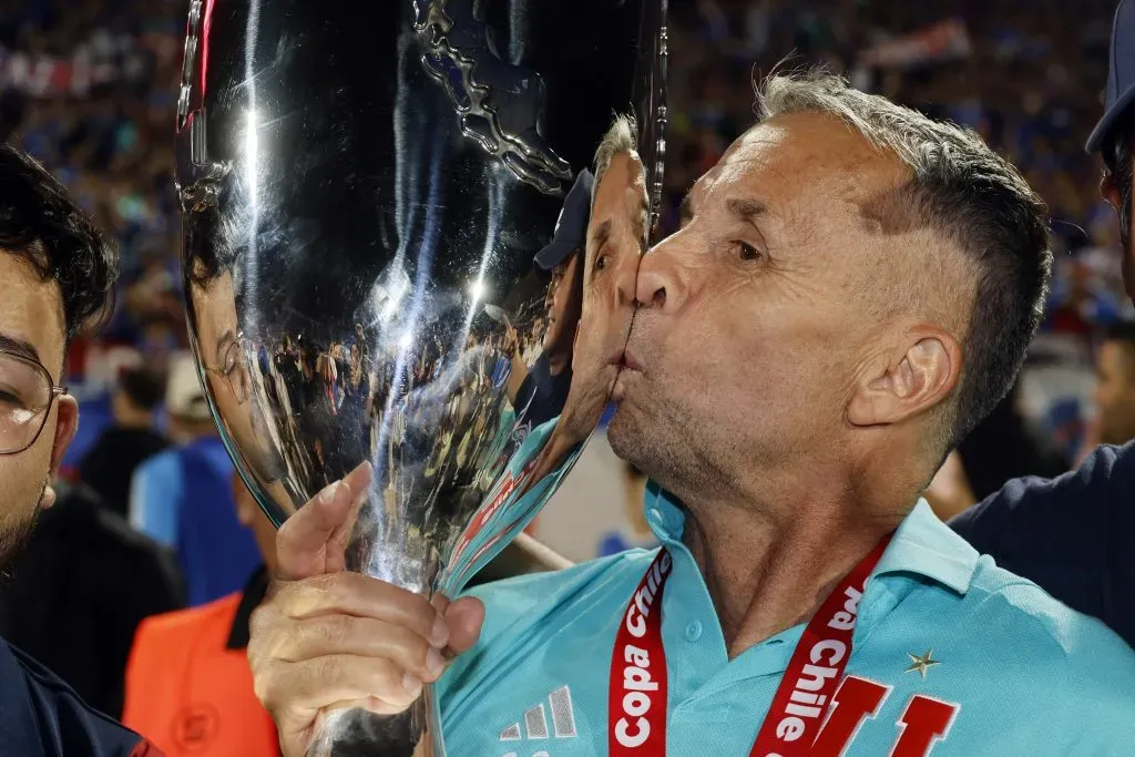 Gustavo Álvarez ganó la Copa Chile con la U. Imagen: Photosport