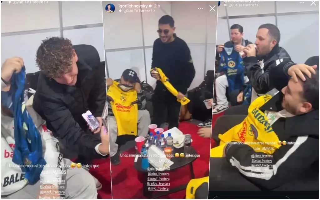 Igor Lichnovsky compartió con el Grupo Frontera en México.