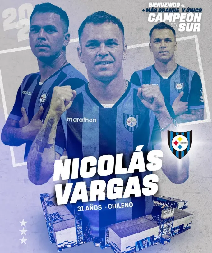Nicolás Vargas vuelve a ser pupilo de Jaime García en los Acereros. Foto: Huachipato.