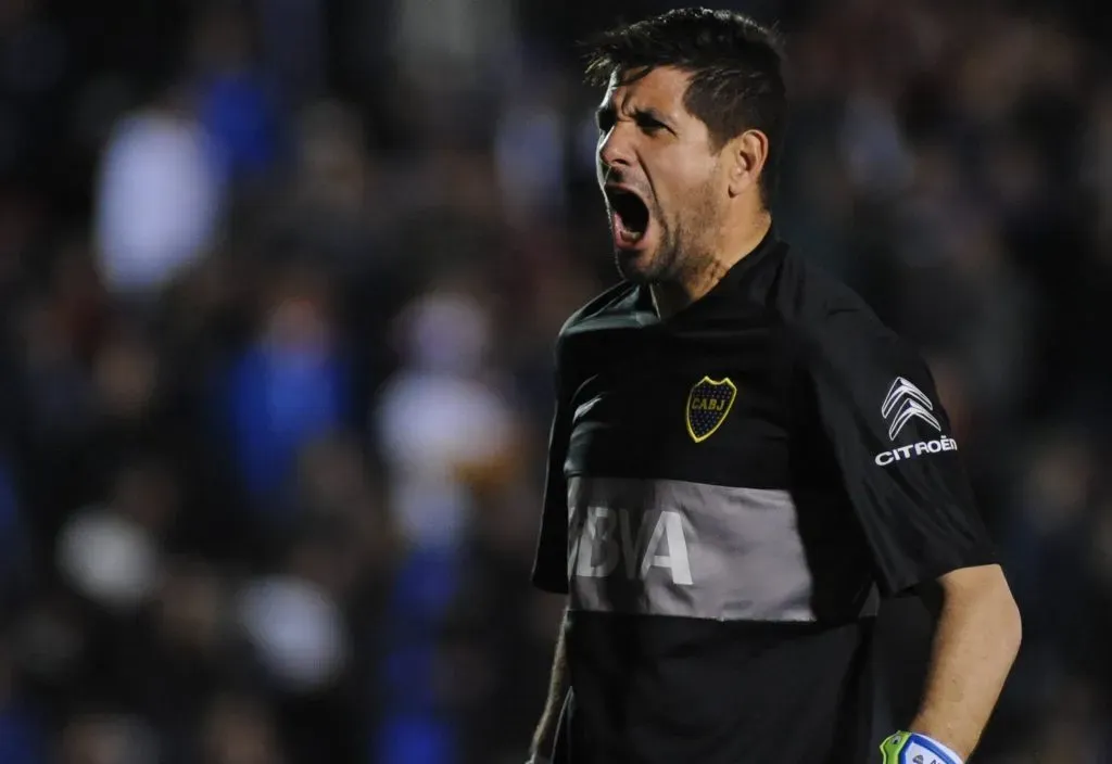Agustin Orion de Boca Juniors. Nacional de Montevideo vs Boca Juniors. Copa Libertadores 2016. Estadio: Gran Parque Central, Montevideo – Uruguay.