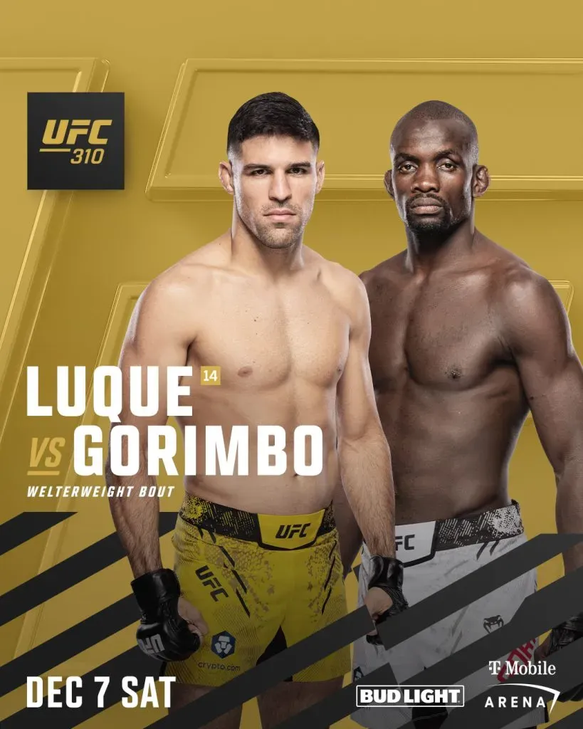 El chileno-brasileño, Vicente Luque, vuelve a la acción en UFC 310.