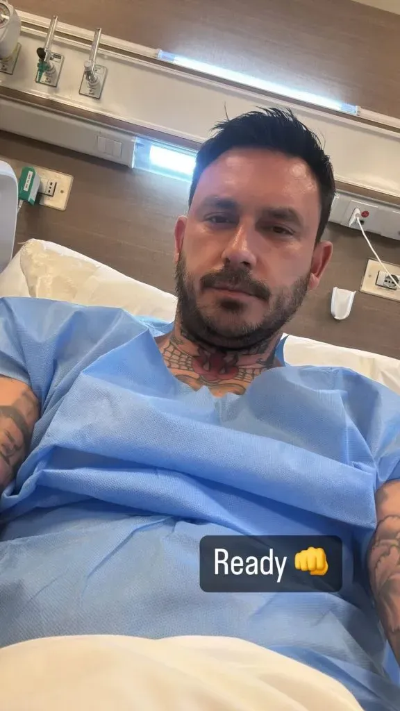 La postal de Pinilla antes de ser operado.