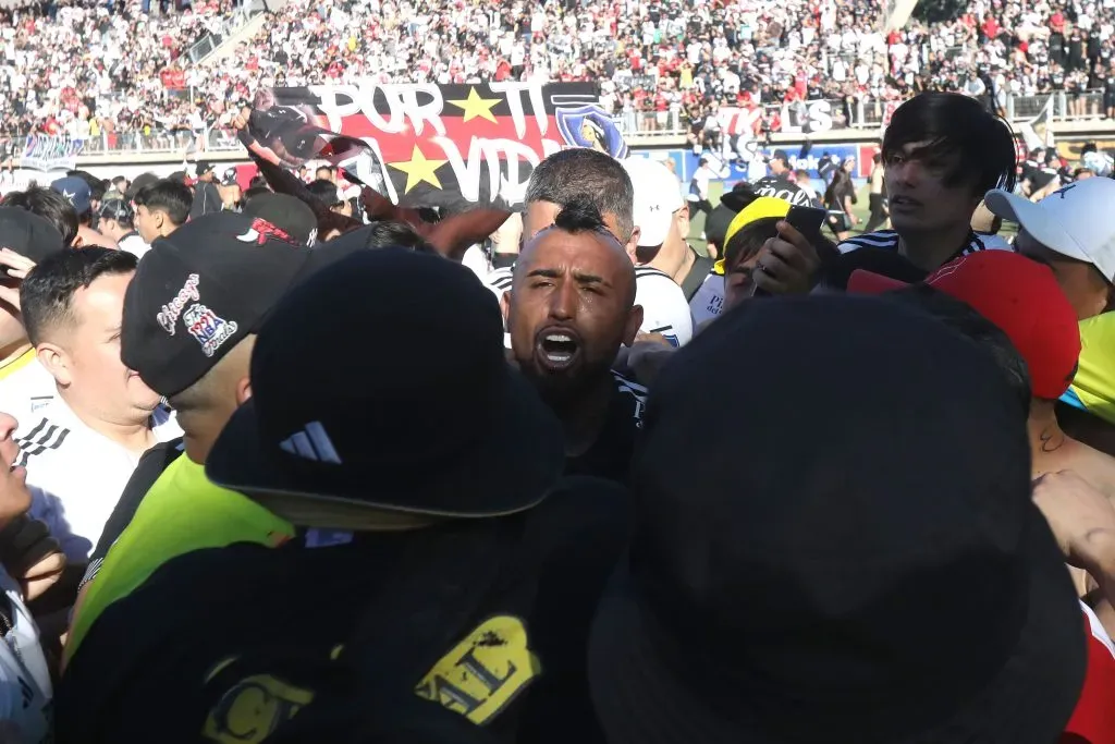 Arturo Vidal volvió a Colo Colo y se transformó en el pilar de la temporada 2024, la que coronó con dos títulos y una gran participación en Copa Libertadores. Foto: Photosport