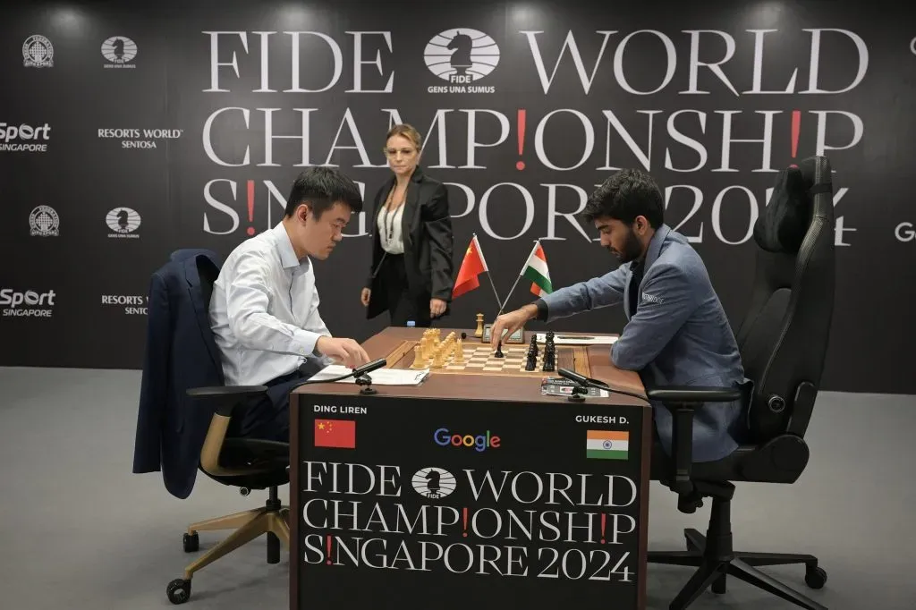 Dommaraju Gukesh y Ding Liren.