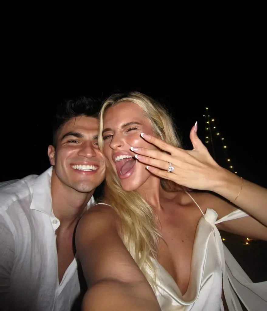 Galdames y el “sí” de su futura mujer. / Instagram