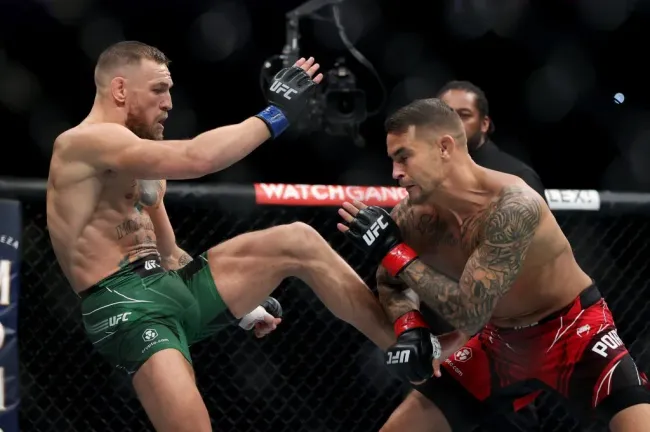 LAS VEGAS, NEVADA – 10 de julio, 2021:  McGregor vs. Poirier (Getty Images)