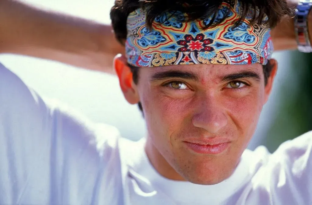 MELBOURNE, AUSTRALIA – 1996:  Mark Philippoussis posa durante una sesión de retratos en Melbourne, Australia. (Getty Images)