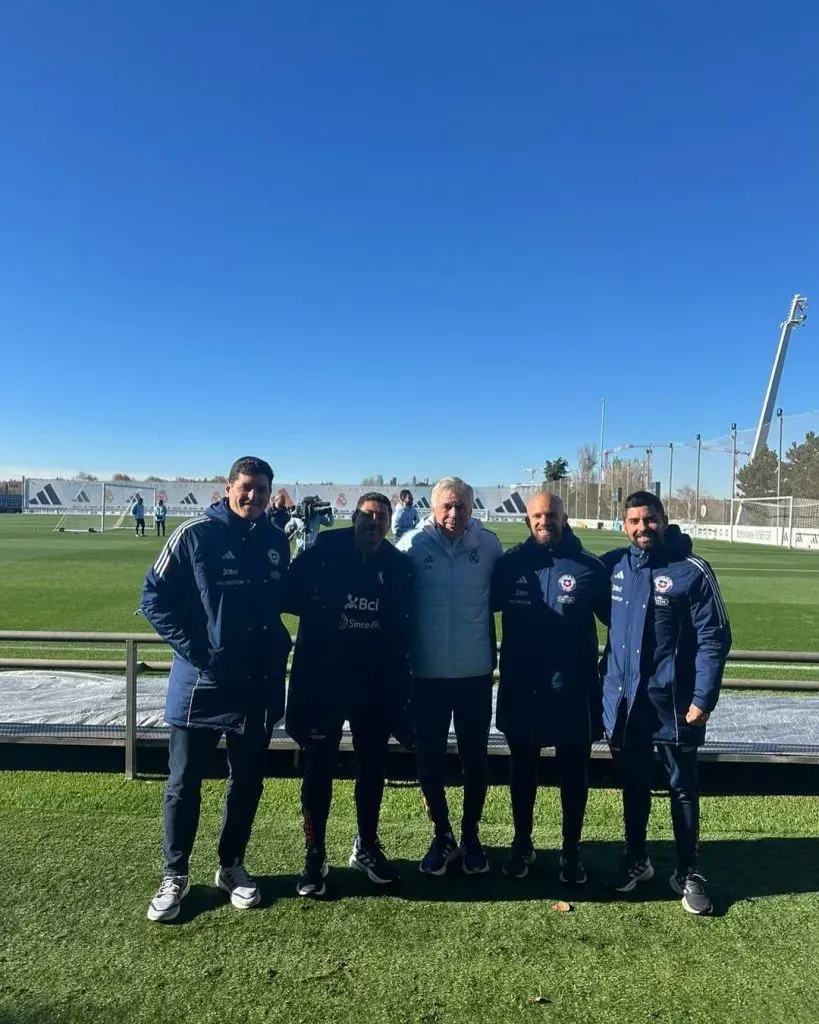 Carlo Ancelotti recibió a Nicolás Córdova en la Ciudad del Real Madrid | Instagram