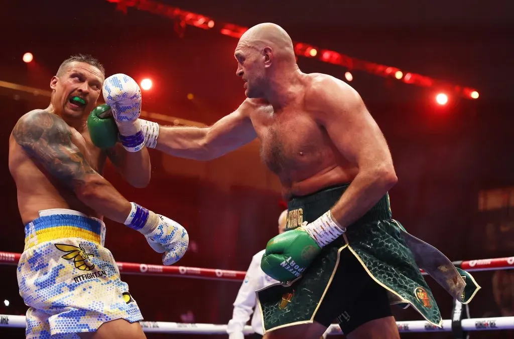 Tyson Fury y Oleksandr Usyk se volverán a ver las caras en el cuadrilátero. (Foto: Richard Pelham/Getty Images)