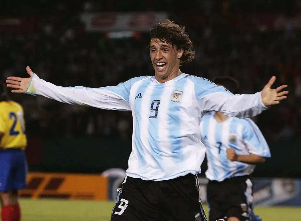 Hernán Crespo hizo 35 goles en 64 partidos con Argentina. Imagen: Getty.