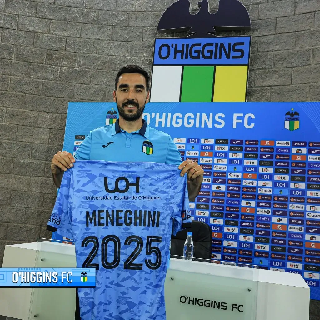 Meneghini llegó a O’Higgins tras un paso en falso en Defensa y Justicia. Imagen: O’Higgins.