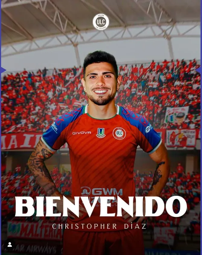 El anuncio de los Cementeros para el Coca Díaz. (Foto: Unión La Calera SADP).