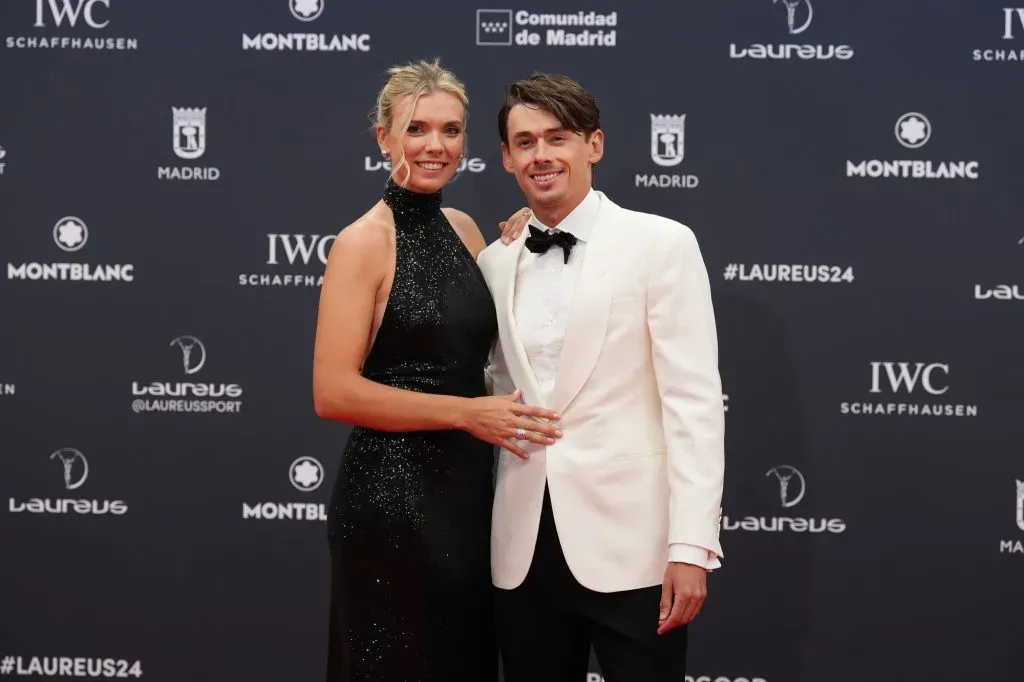 Katie Boulter y Álex de Miñaur en los Premios Laureus del Deporte Mundial en la Galería De Cristal de Madrid, España (Getty Images).