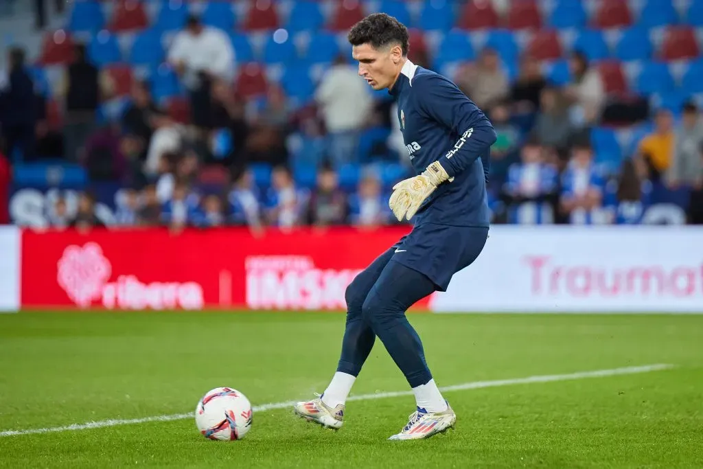 Matías Dituro fue reserva en el duelo ante el Castellón. (Foto: José Torres | Imago).