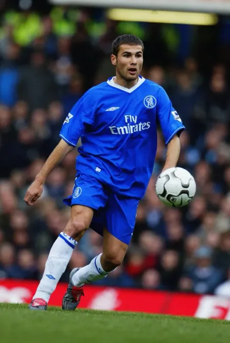 Adrian Mutu del Chelsea en 2003 (Getty Images).