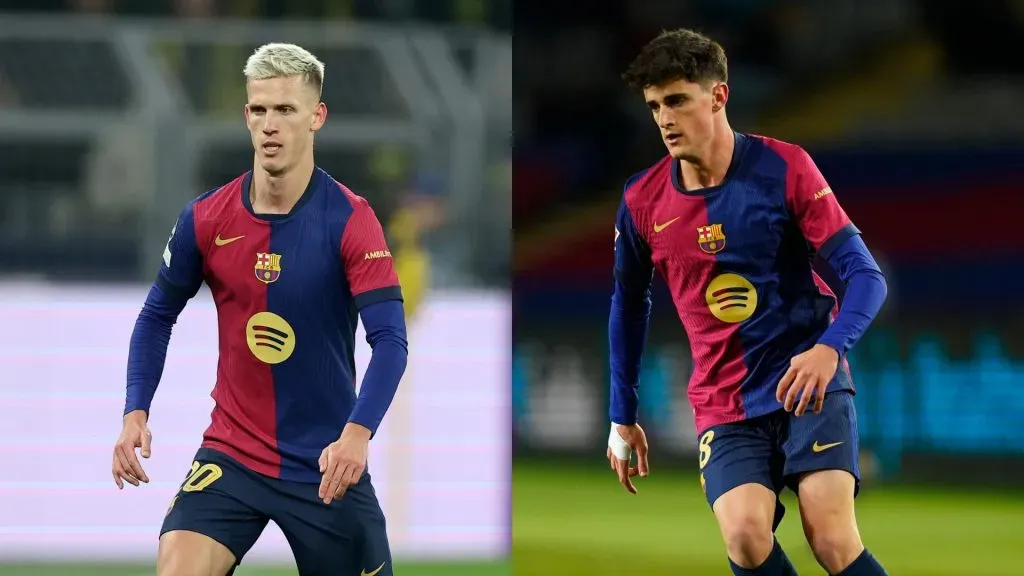 Dani Olmo y Pau Víctor de Barcelona (Getty Images)