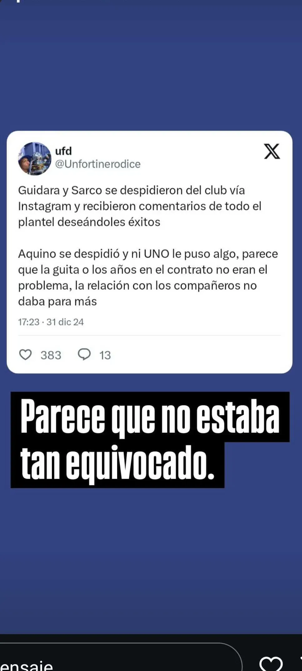El mensaje de Carroza contra Claudio Aquino