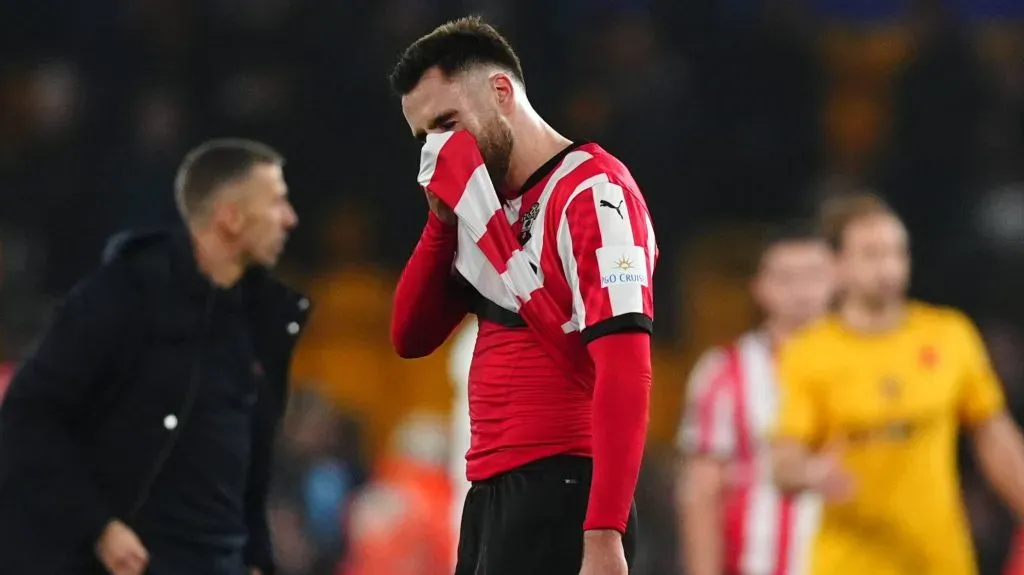 Ben Brereton no lo pasa bien en Southampton y deberá definir si seguir o no. Foto: IMAGO.