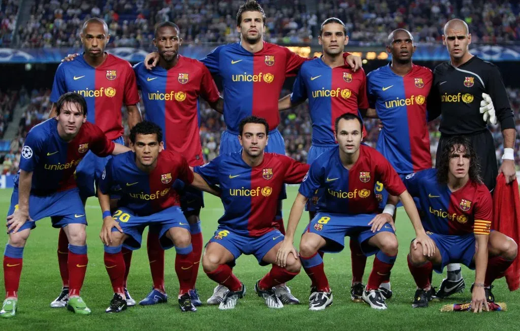 Lionel Messi y Thierry Henry fueron compañeros en el Barcelona durante tres temporadas. (Foto: Jasper Juinen/Getty Images)