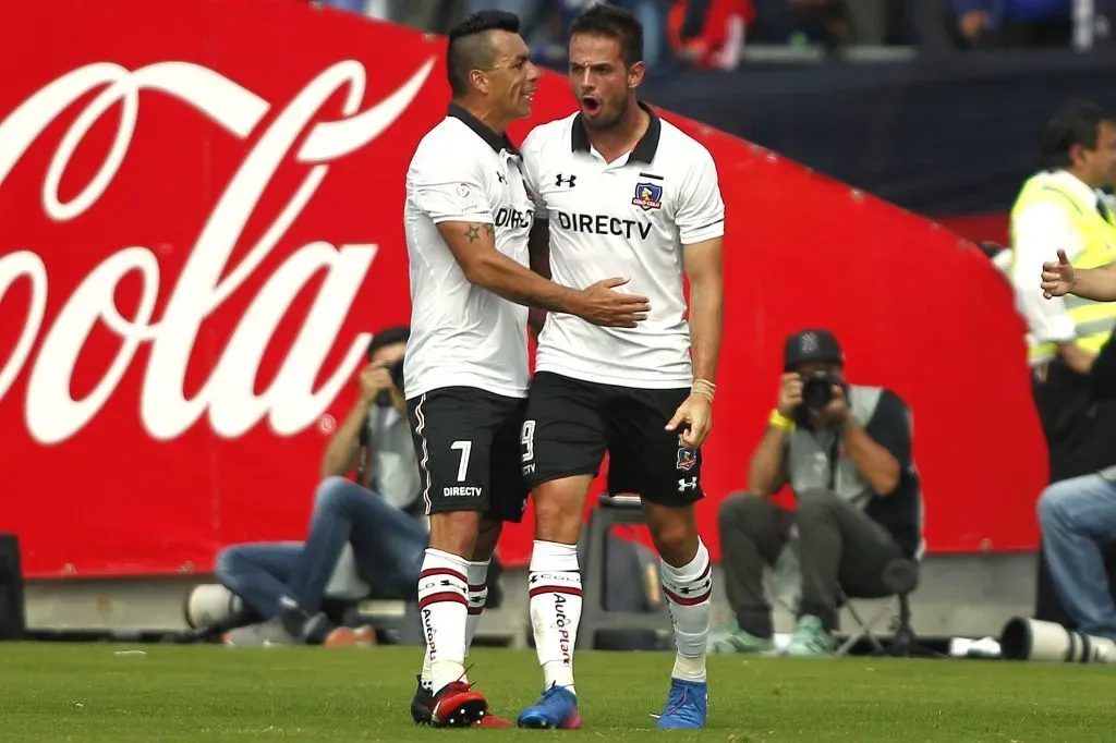 Paredes y Rivero jugaron juntos en Colo Colo entre 2016 y 2018. Imagen: Photosport.