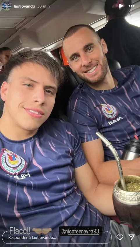 Lautaro Ovando y la imagen que compartió. (Foto: Instagram).