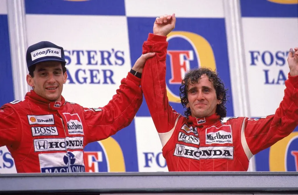 Senna y Prost fueron elegidos como parte del Top 5 histórico de la F1. (Foto: Tony Feder-Allsport)