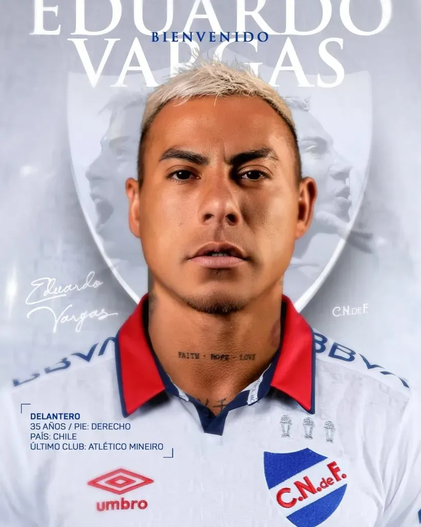 Eduardo Vargas será refuerzo de Nacional