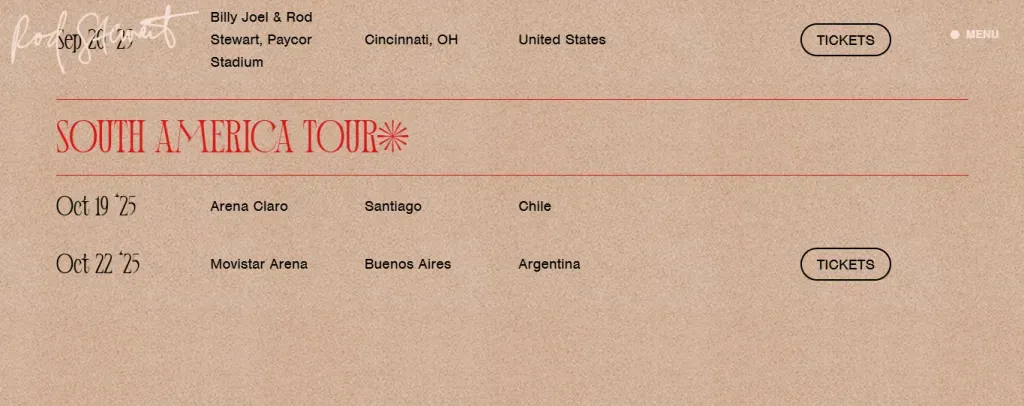 La confirmación de Rod Stewart de su concierto en la casa de Católica (Captura)