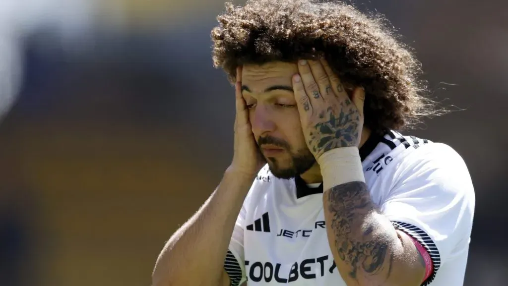 Daniel Morón reflejó que Colo Colo no está contento con Maximiliano Falcón. Foto: Photosport.