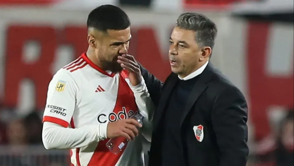 Paulo Díaz y Marcelo Gallardo en River Plate