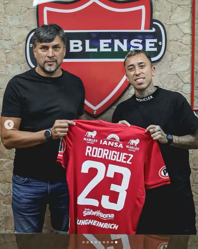 Martín Rodríguez y su ex representante Sergio Gioino.