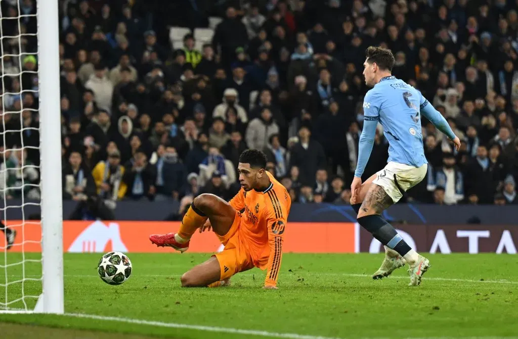 Jude Bellingham selló el triunfo del Real Madrid ante Manchester City. Foto: Getty Images.