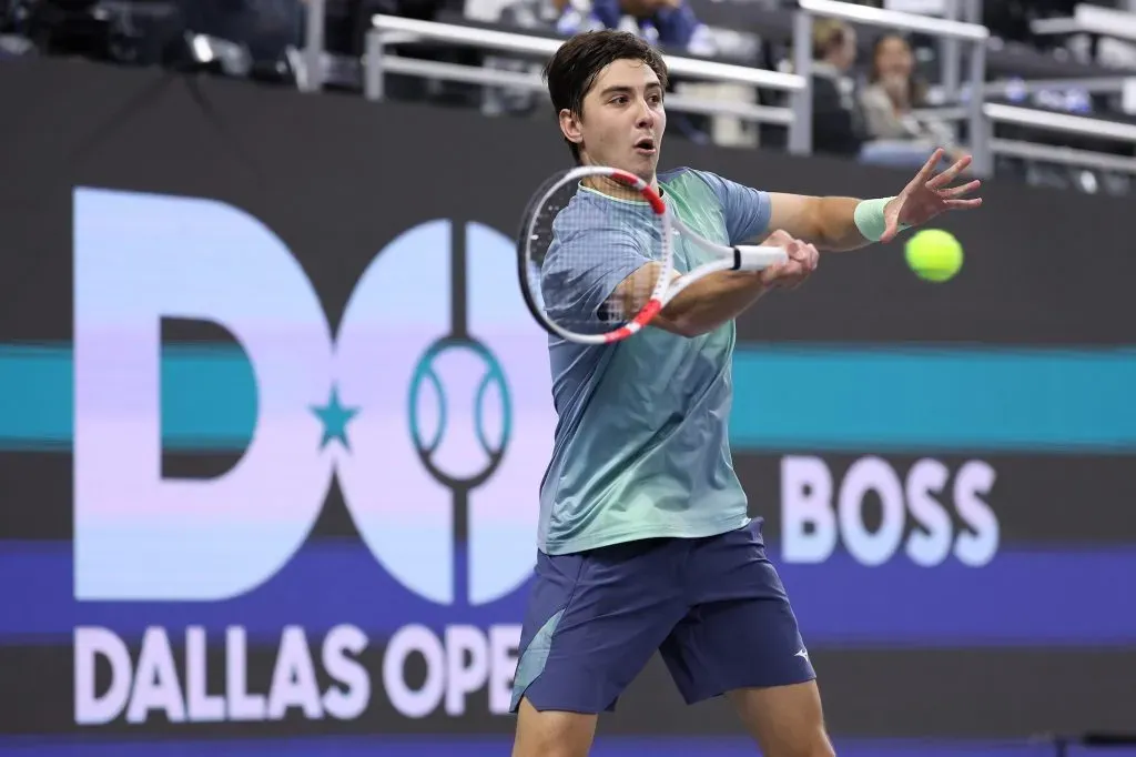 Alexander Shevchenko durante el Dallas Open (Getty Images).