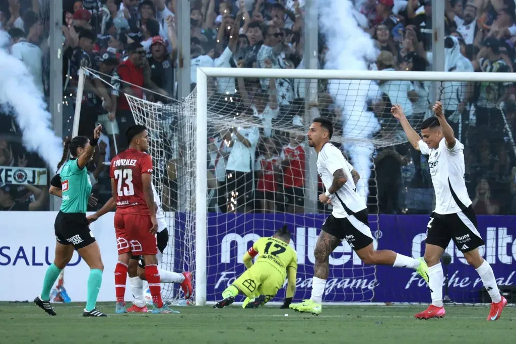 Javier Correa celebra el 2-0 ante San Felipe.
(Dragomir Yankovic/Photosport).