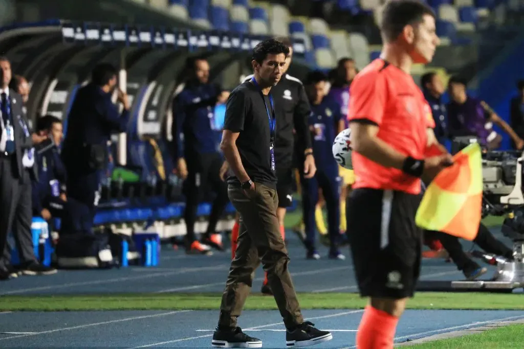 Nicolás Núñez ese día en la caída ante el Barbón. (Eduardo Fortes/Photosport).