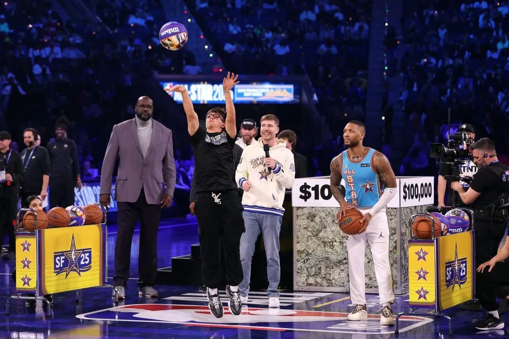 Jaren Barajas, un joven universitario de solo 18 años venció a Damian Lillard y se llevó un premio millonario. (Getty Images).