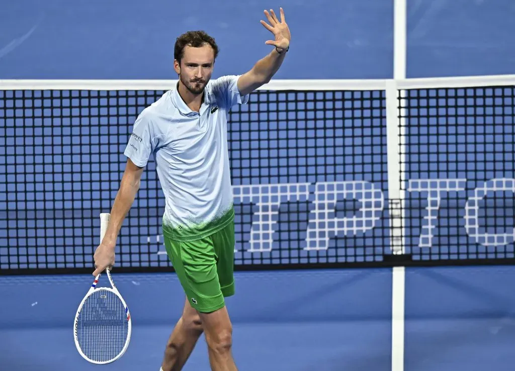 Daniil Medvedev le ganó por paliza a Zizou Bergs. Foto: Imago