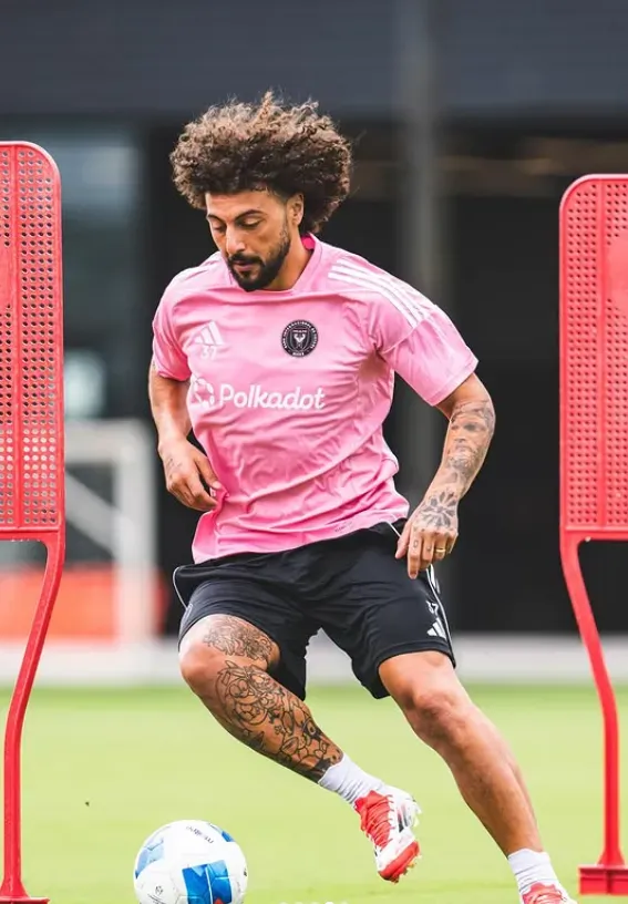 Peluca Falcón en una práctica de su nuevo equipo. (Foto: Inter Miami).