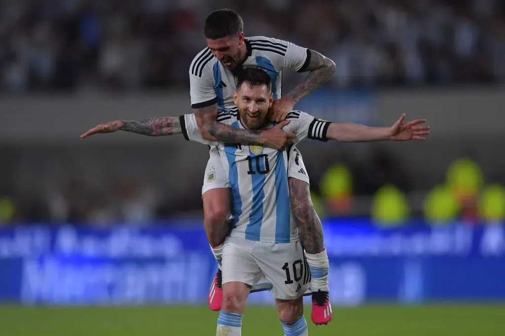 De Paul junto a Lionel Messi